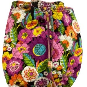 Vera Bradley Women's Multicolor Floral Print Bucket Backpack Size 10x13.5